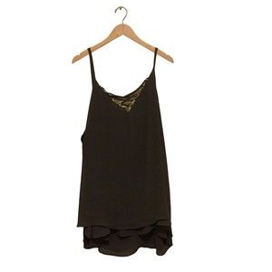 Torrid Womens 5 Gray Grey Lined Tank Top Adjustable Straps